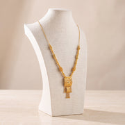 Casting Mala Necklace 17 on travertine