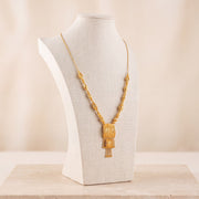 Casting Mala Necklace 18 on travertine