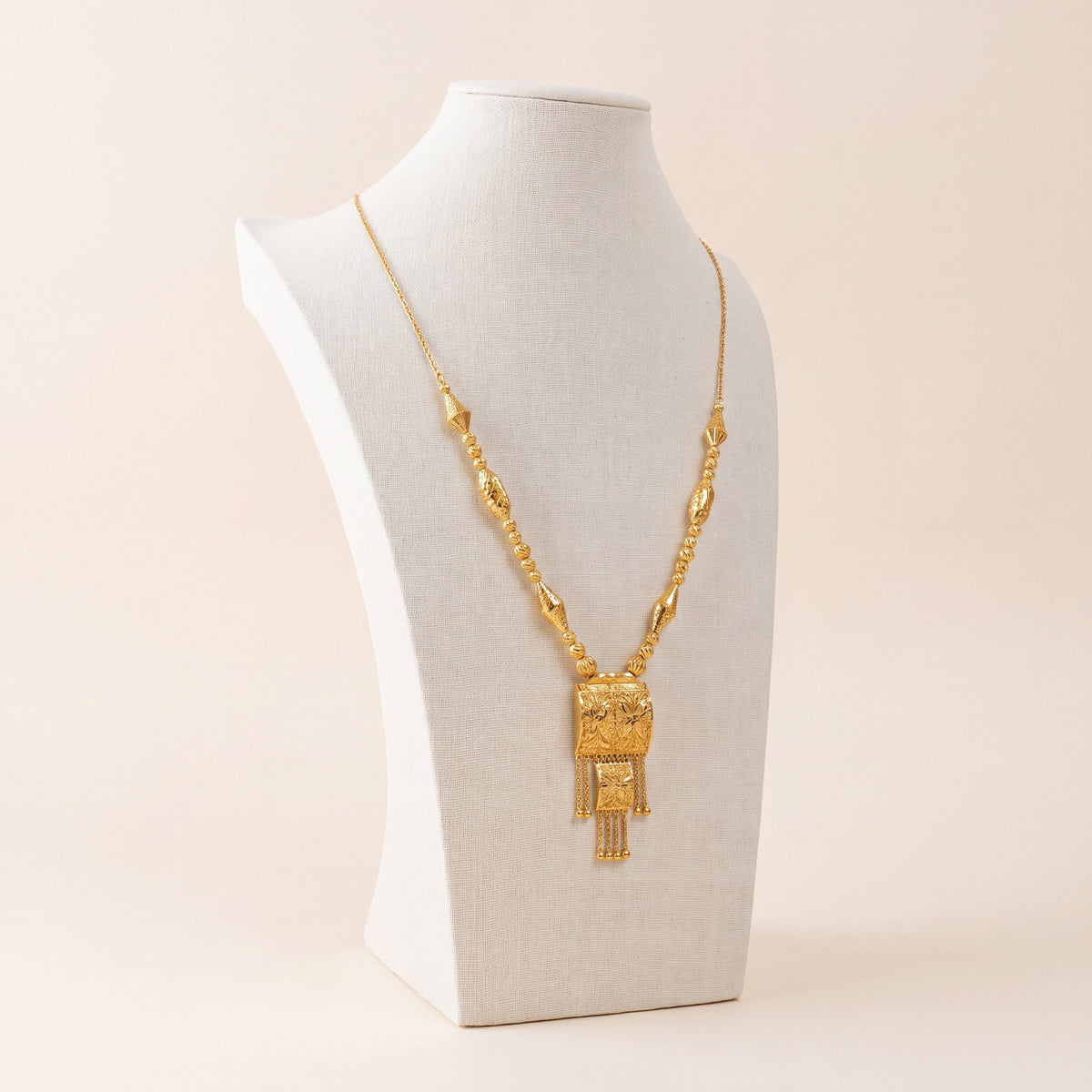 Casting Mala Necklace 28, 925 silver 24K gold plated