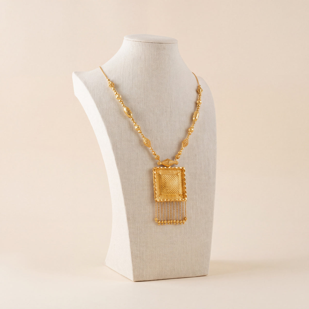 Casting Mala Necklace 32, 925 silver 24K gold plated