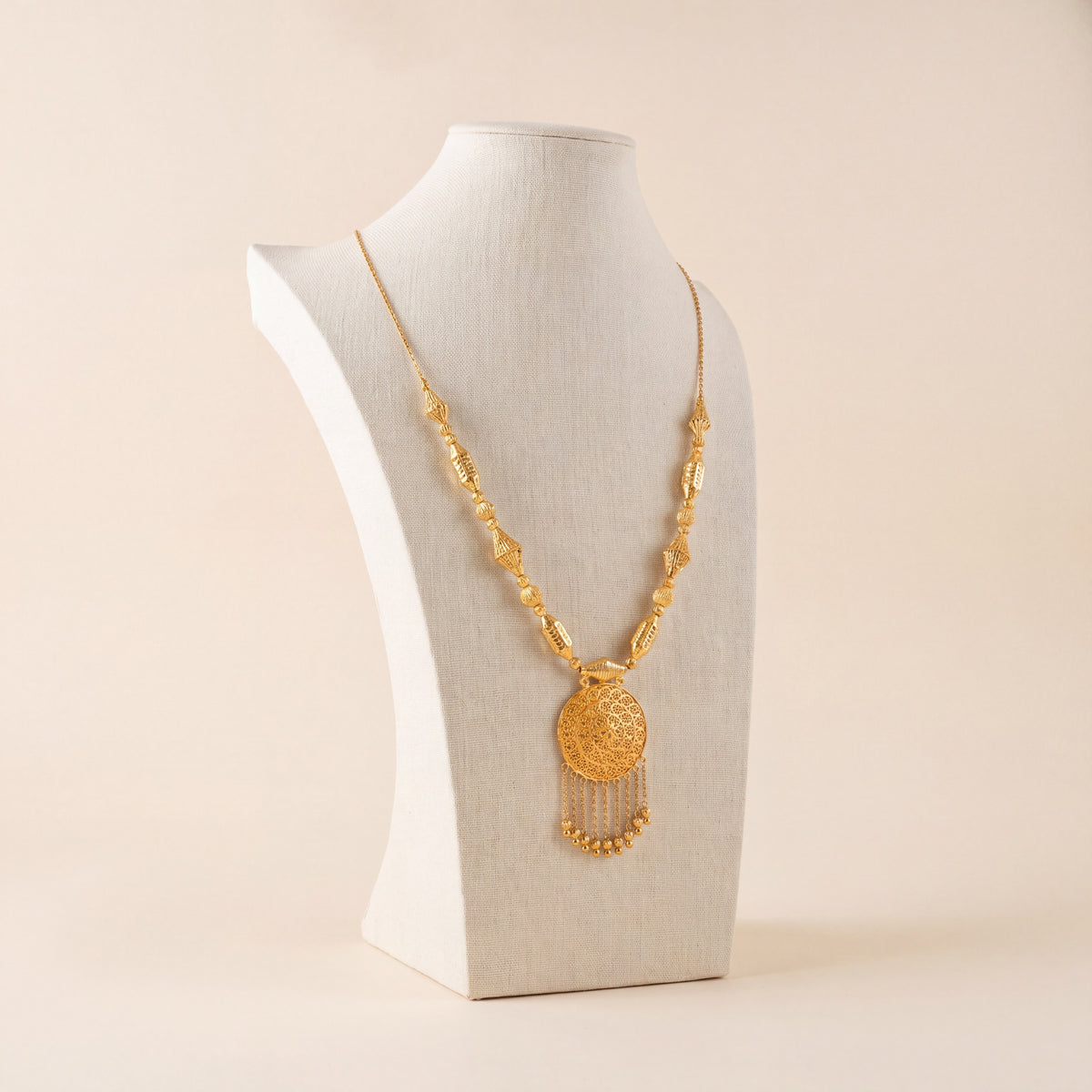 Casting Mala Necklace 33, 925 silver 24K gold plated