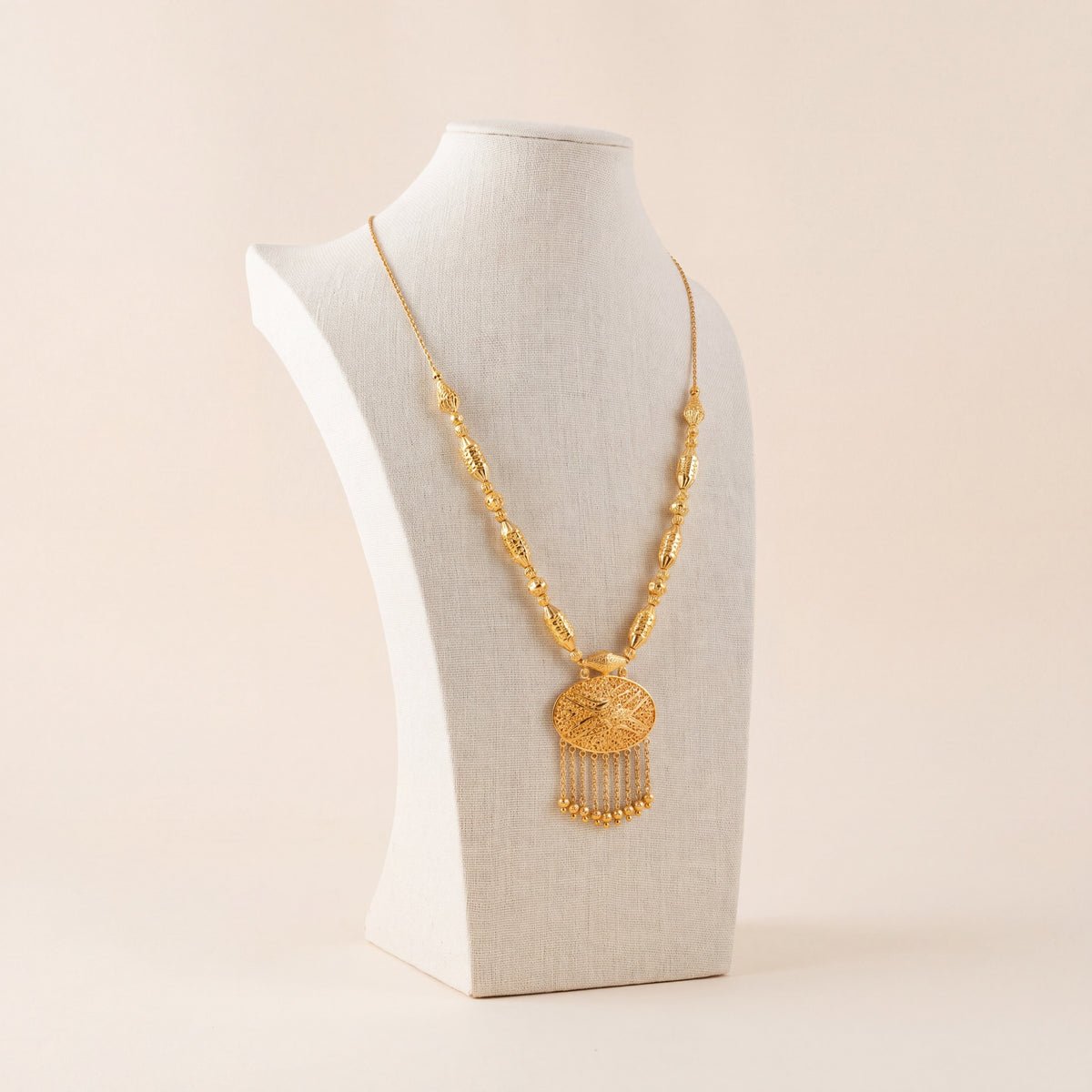 Casting Mala Necklace 34, 925 silver 24K gold plated