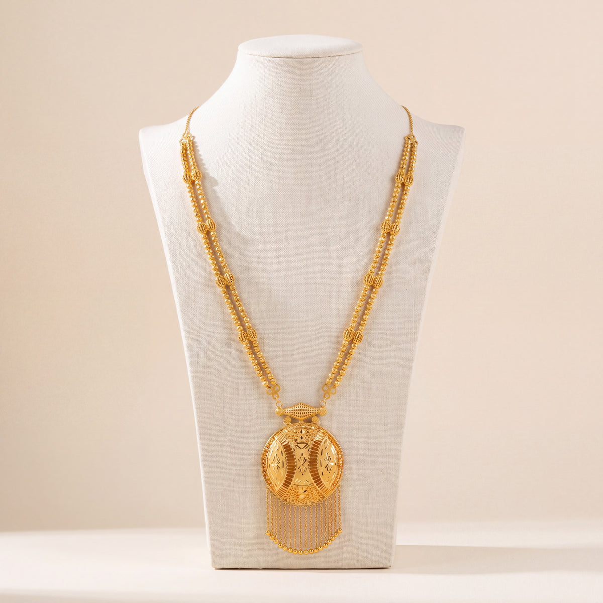 Casting Mala Necklace 44, 925 silver 24K gold plated