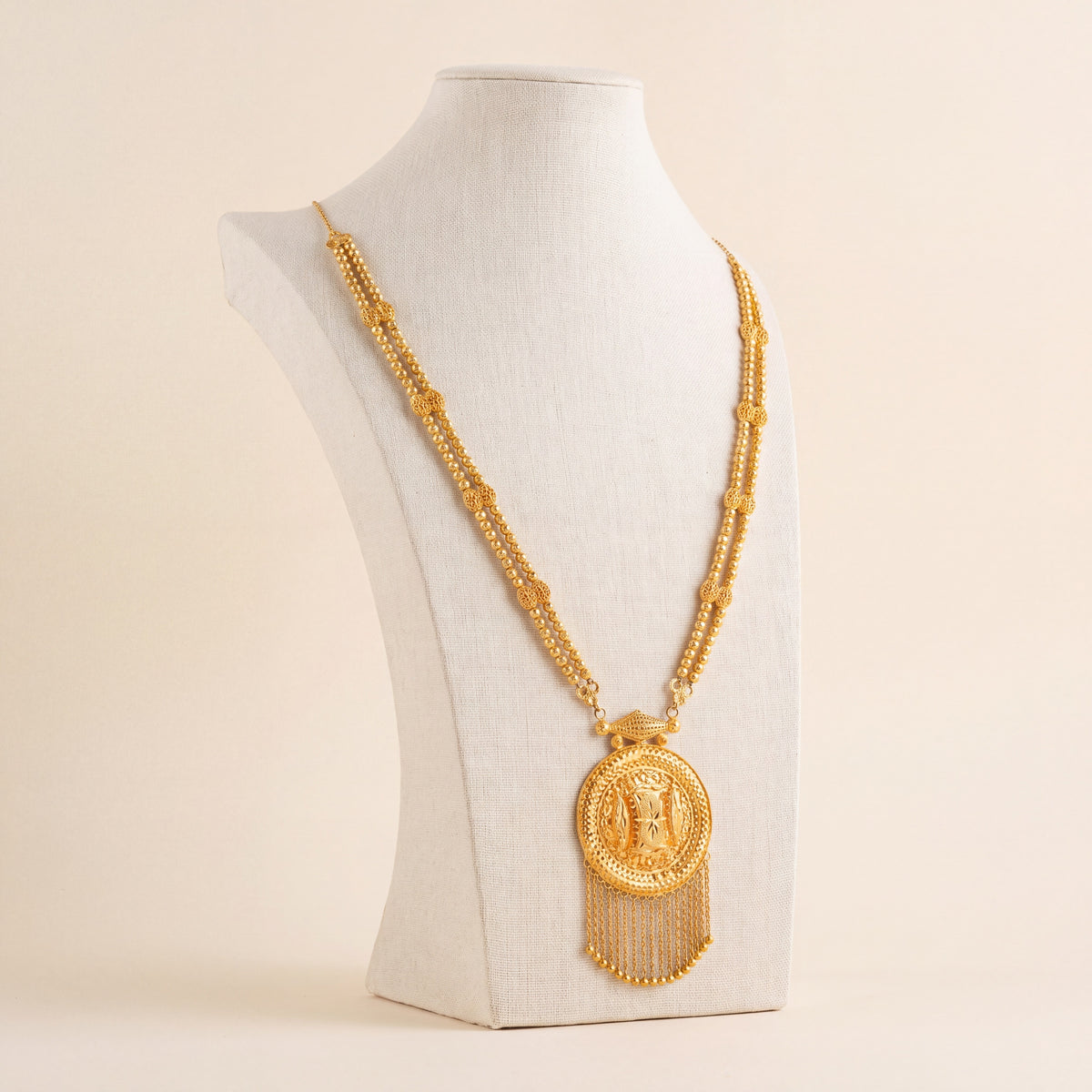 Casting Mala Necklace 45, 925 silver 24K gold plated
