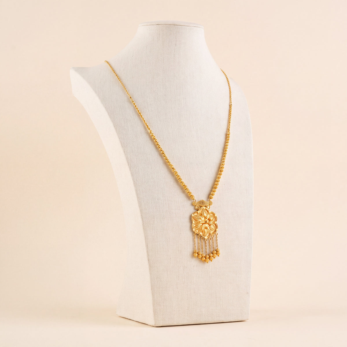 Casting Mala Necklace 46, 925 silver 24K gold plated