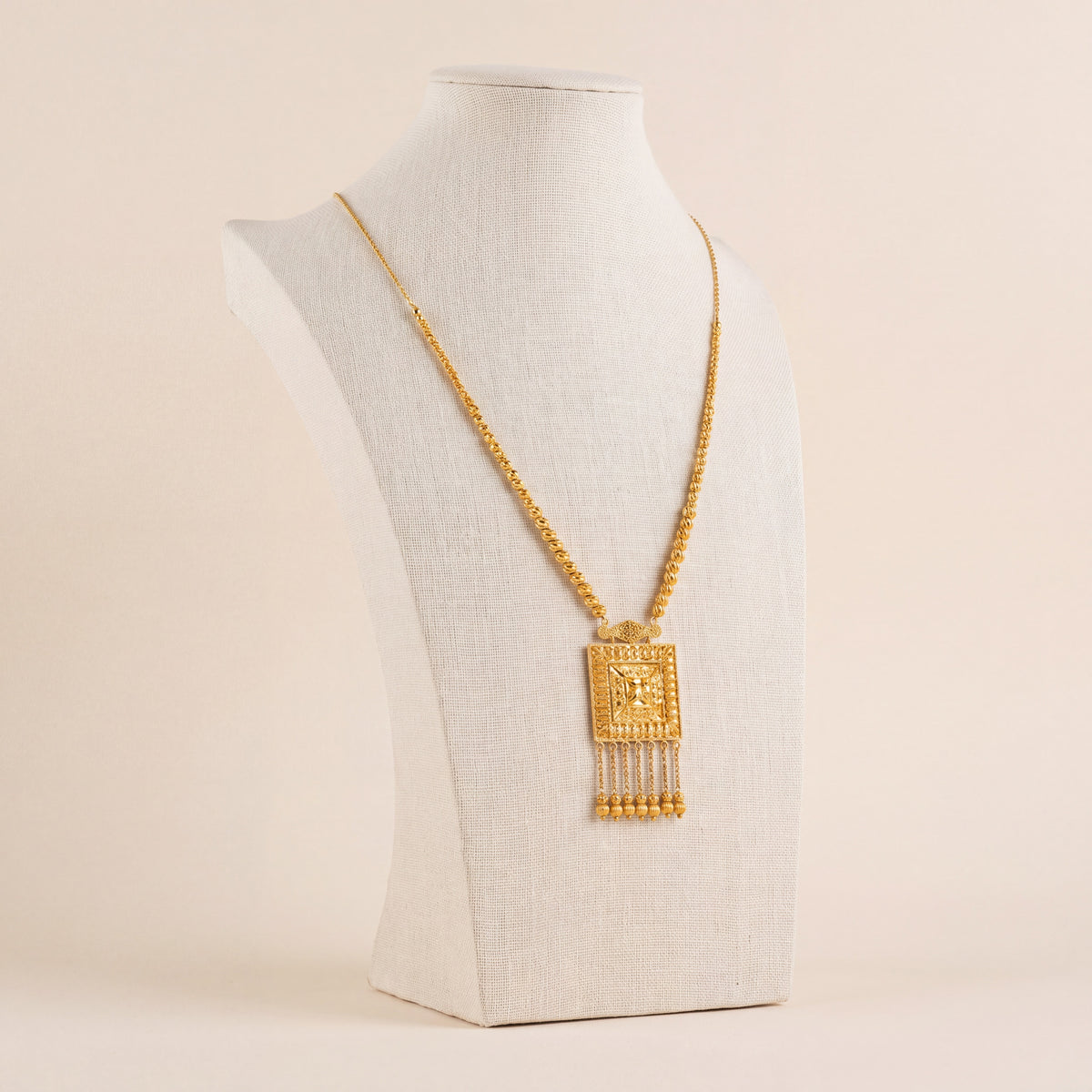 Casting Mala Necklace 50, 925 silver 24K gold plated