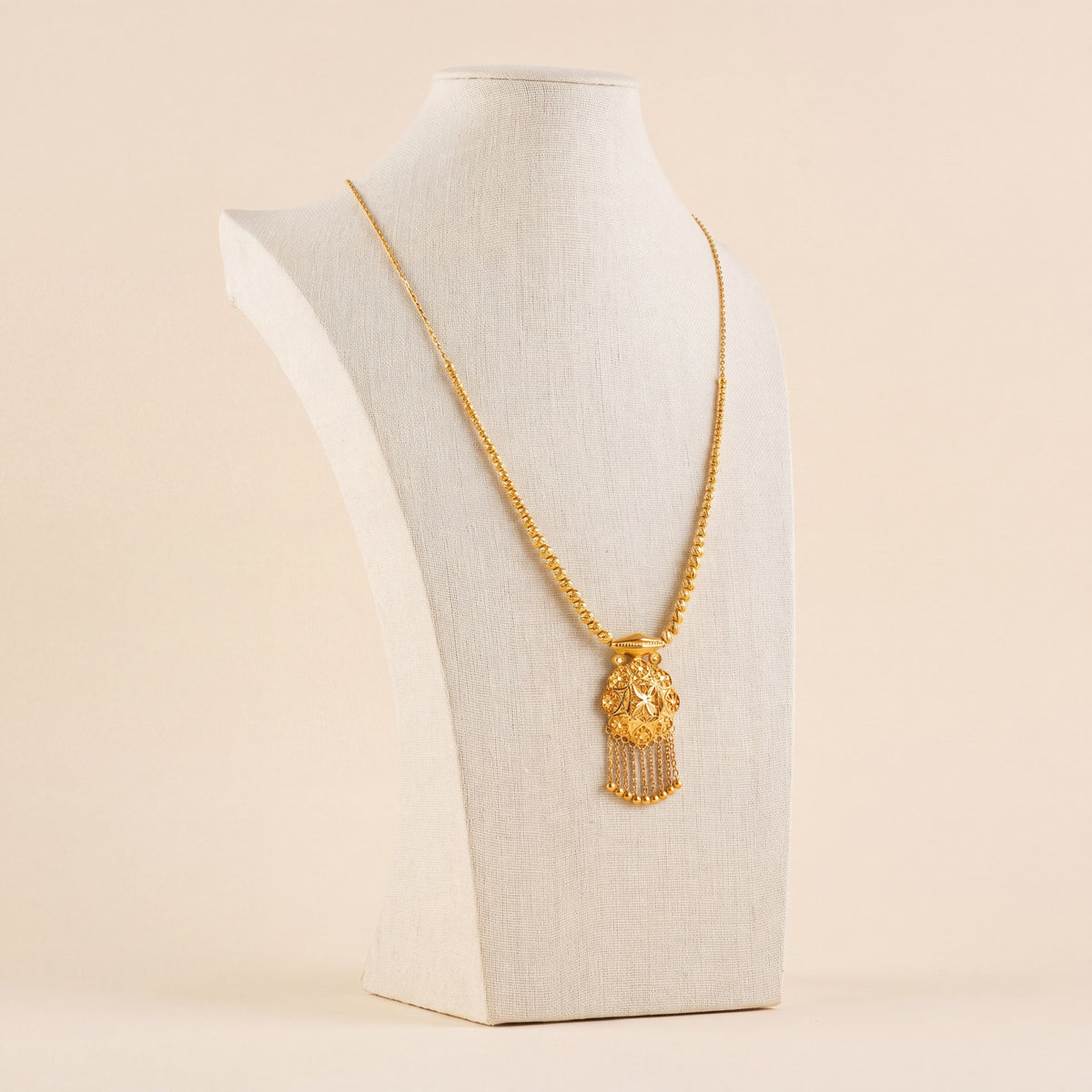 Casting Mala Necklace 51, 925 silver 24K gold plated