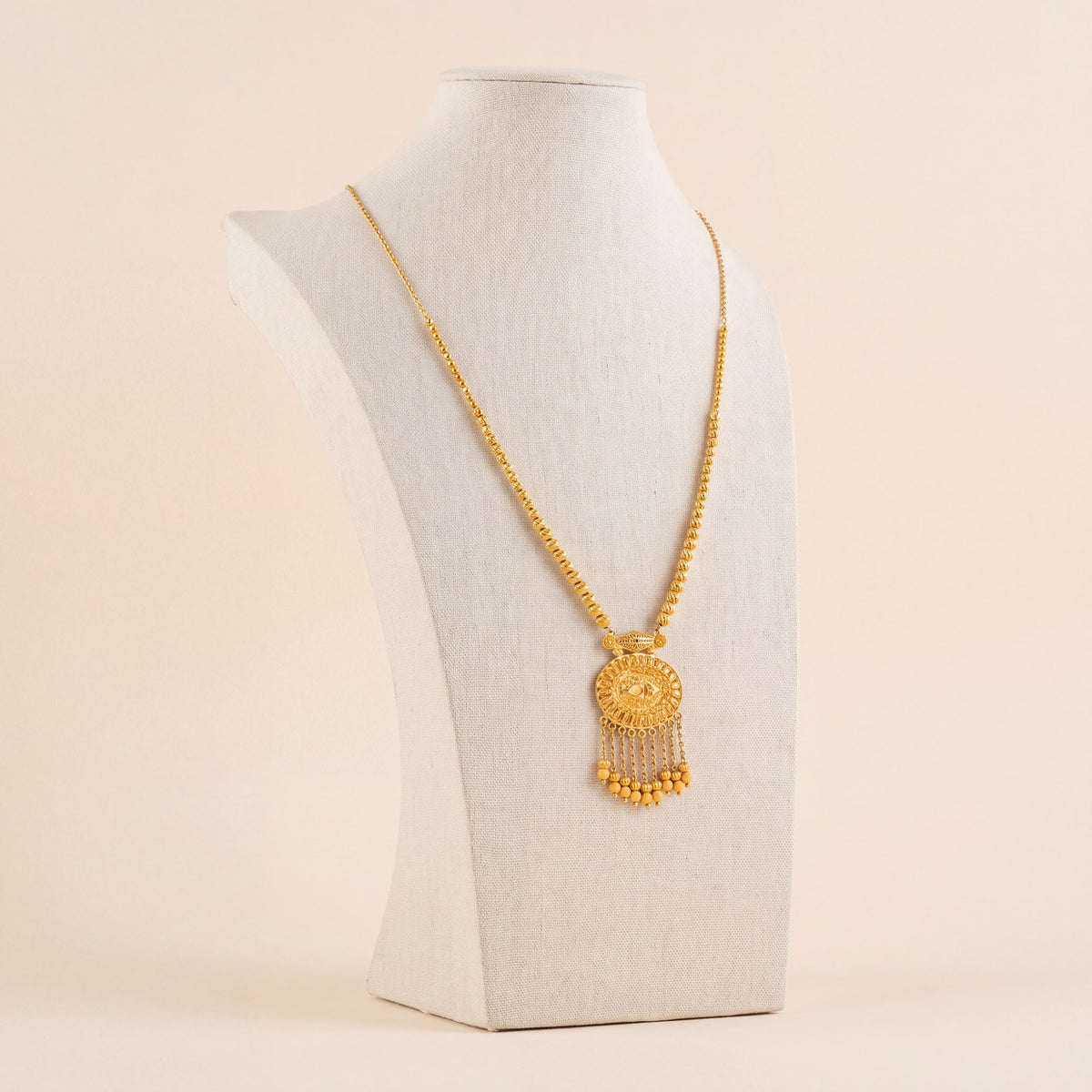 Casting Mala Necklace 58, 925 silver 24K gold plated