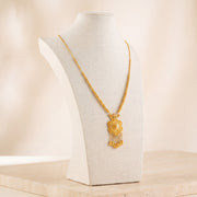 Casting Mala Necklace 59 on travertine