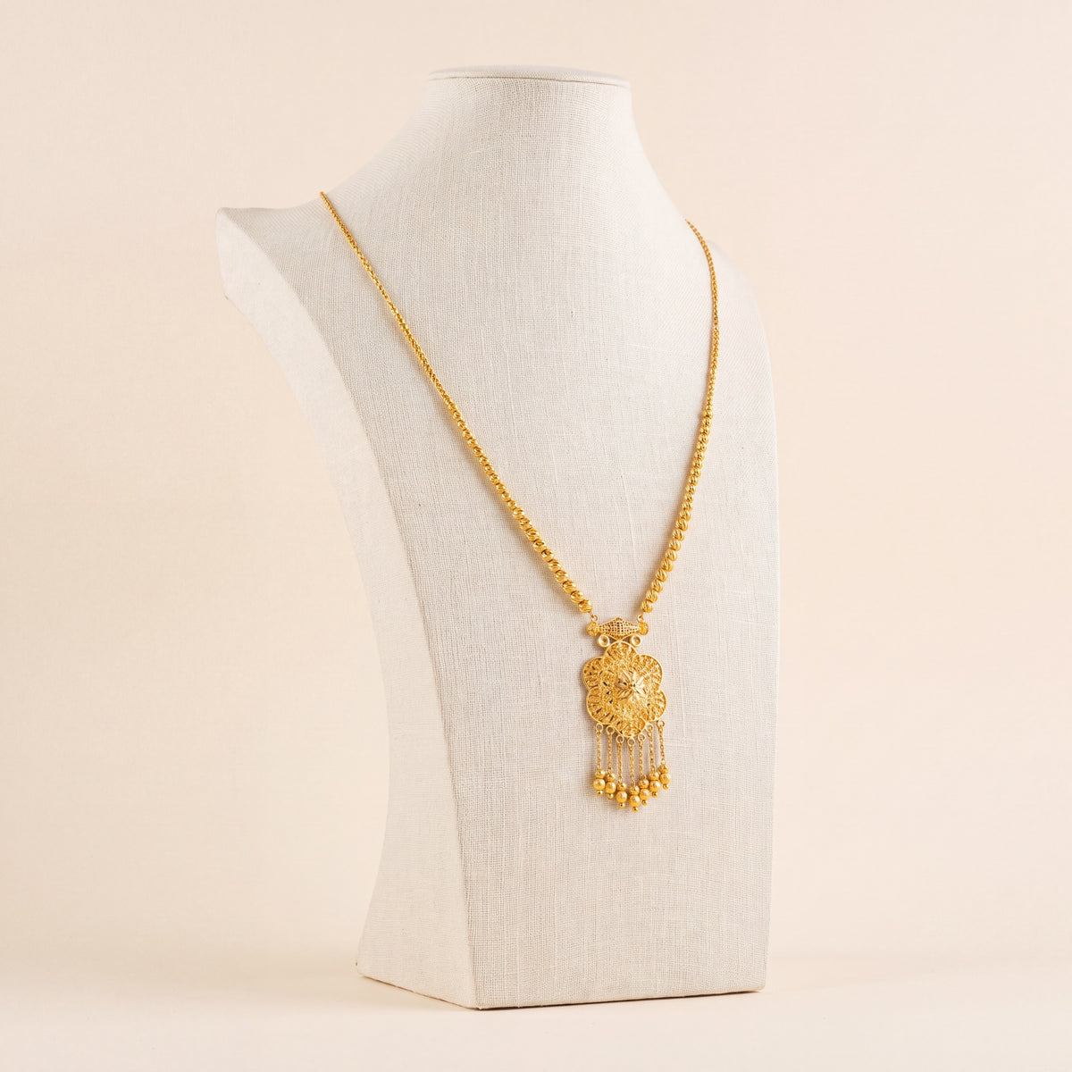 Casting Mala Necklace 59, 925 silver 24K gold plated