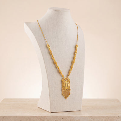 Casting Mala Necklace 7 - 925 Silver & 24K Gold Plated