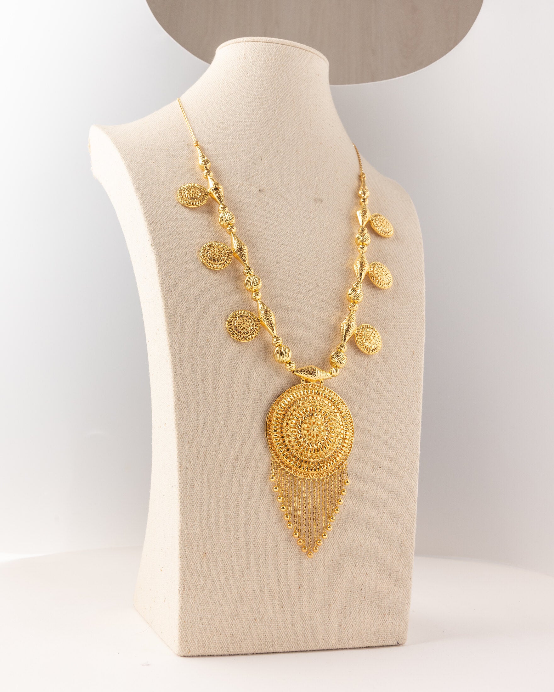 Casting Moria (D90) - 925 Silver & 24K Gold Plated - Falaq Jewellery Oman