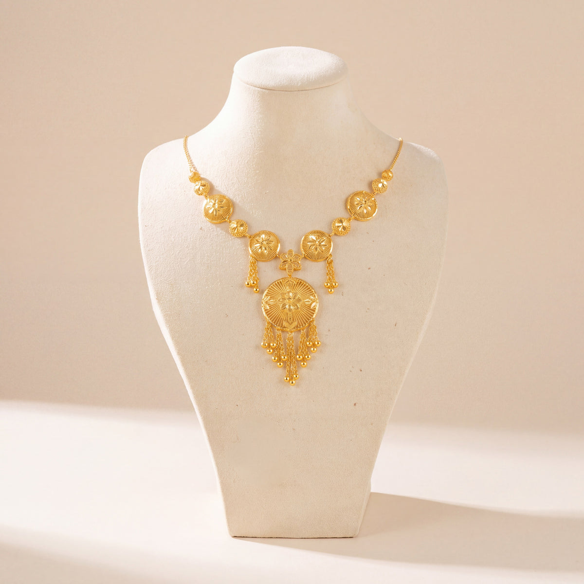 Casting Necklace 15, 925 silver 24K gold plated