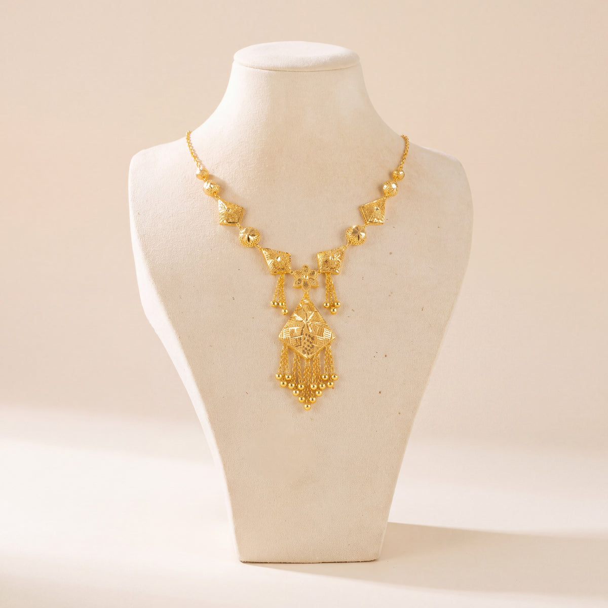 Casting Necklace 16, 925 silver 24K gold plated