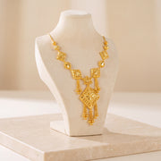 Casting Necklace 18 on travertine