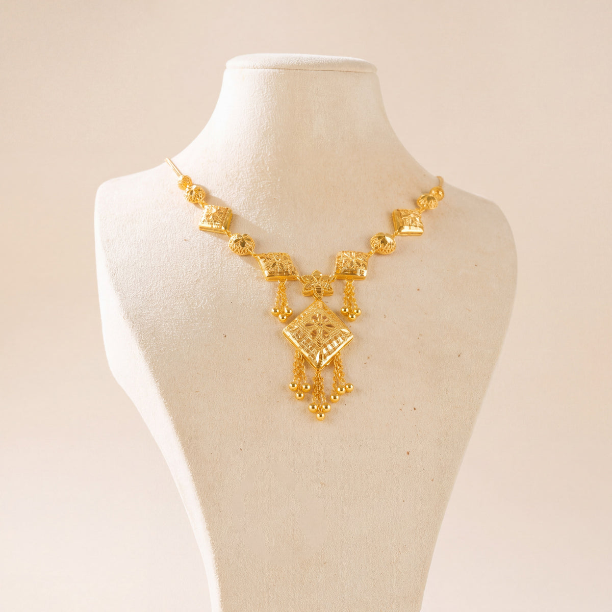 Casting Necklace 18, 925 silver 24K gold plated