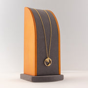 Choker Pendant (D144) - 925 Silver & 24K Gold Plated - Falaq Jewellery Oman