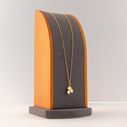 Choker Pendant (D145) - 925 Silver & 24K Gold Plated - Falaq Jewellery Oman