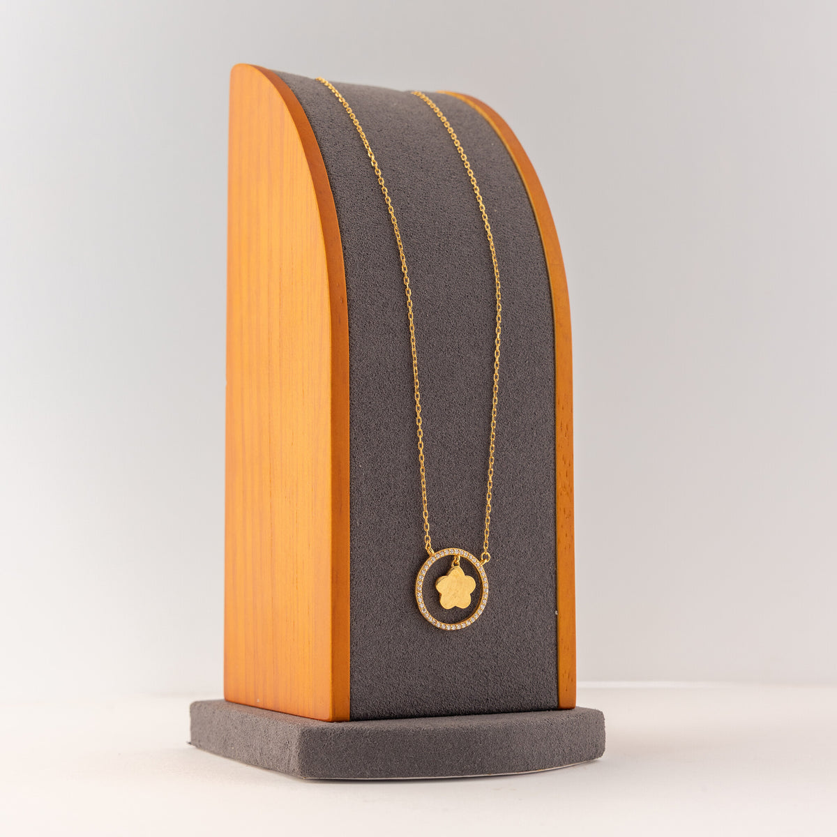 Choker Pendant (D148) - 925 Silver & 24K Gold Plated - Falaq Jewellery Oman