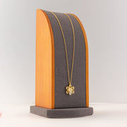 Choker Pendant (D150) - 925 Silver & 24K Gold Plated - Falaq Jewellery Oman