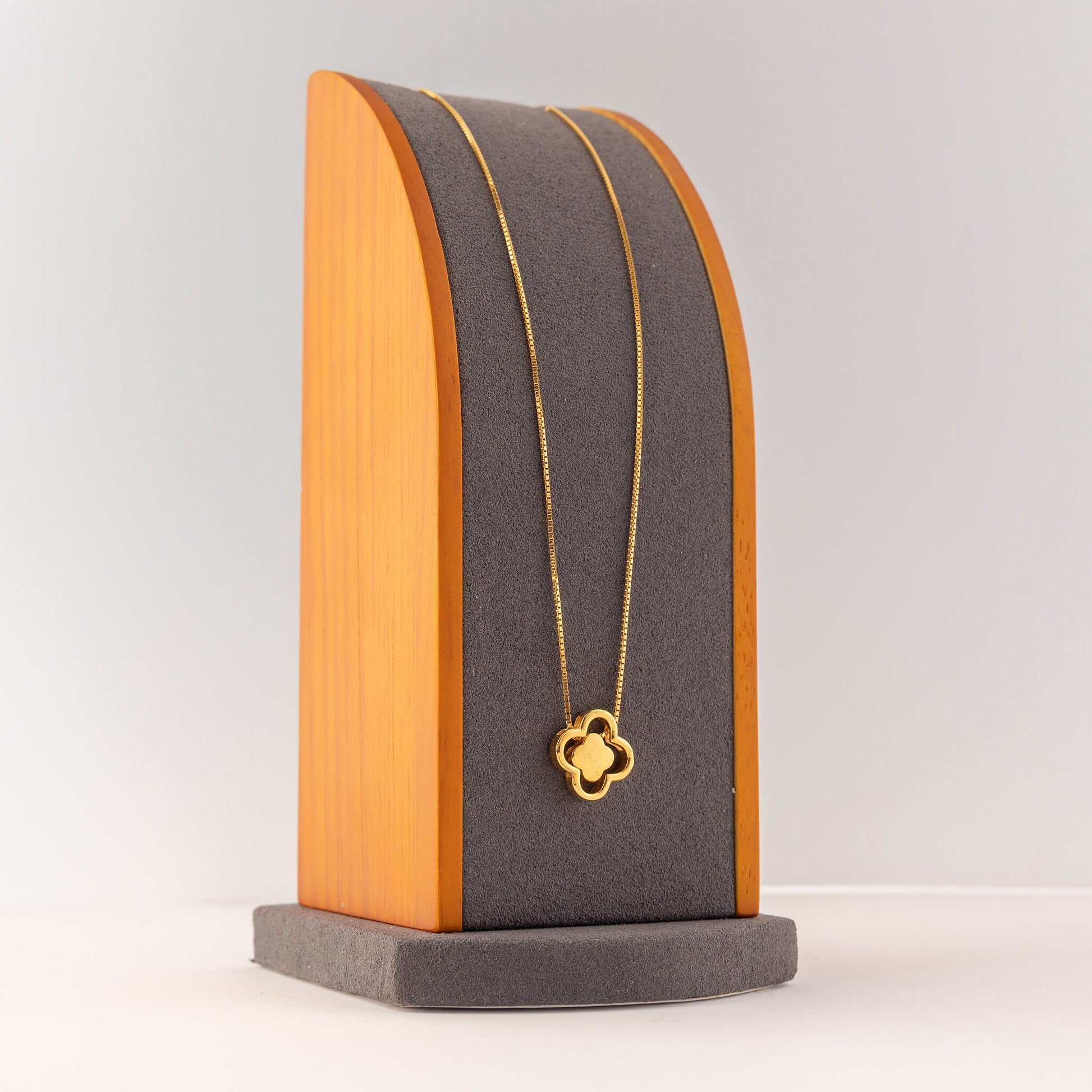 Choker Pendant (D155) - 925 Silver & 24K Gold Plated - Falaq Jewellery Oman