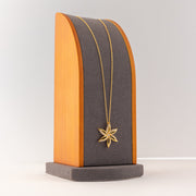 Choker Pendant (D157) - 925 Silver & 24K Gold Plated - Falaq Jewellery Oman