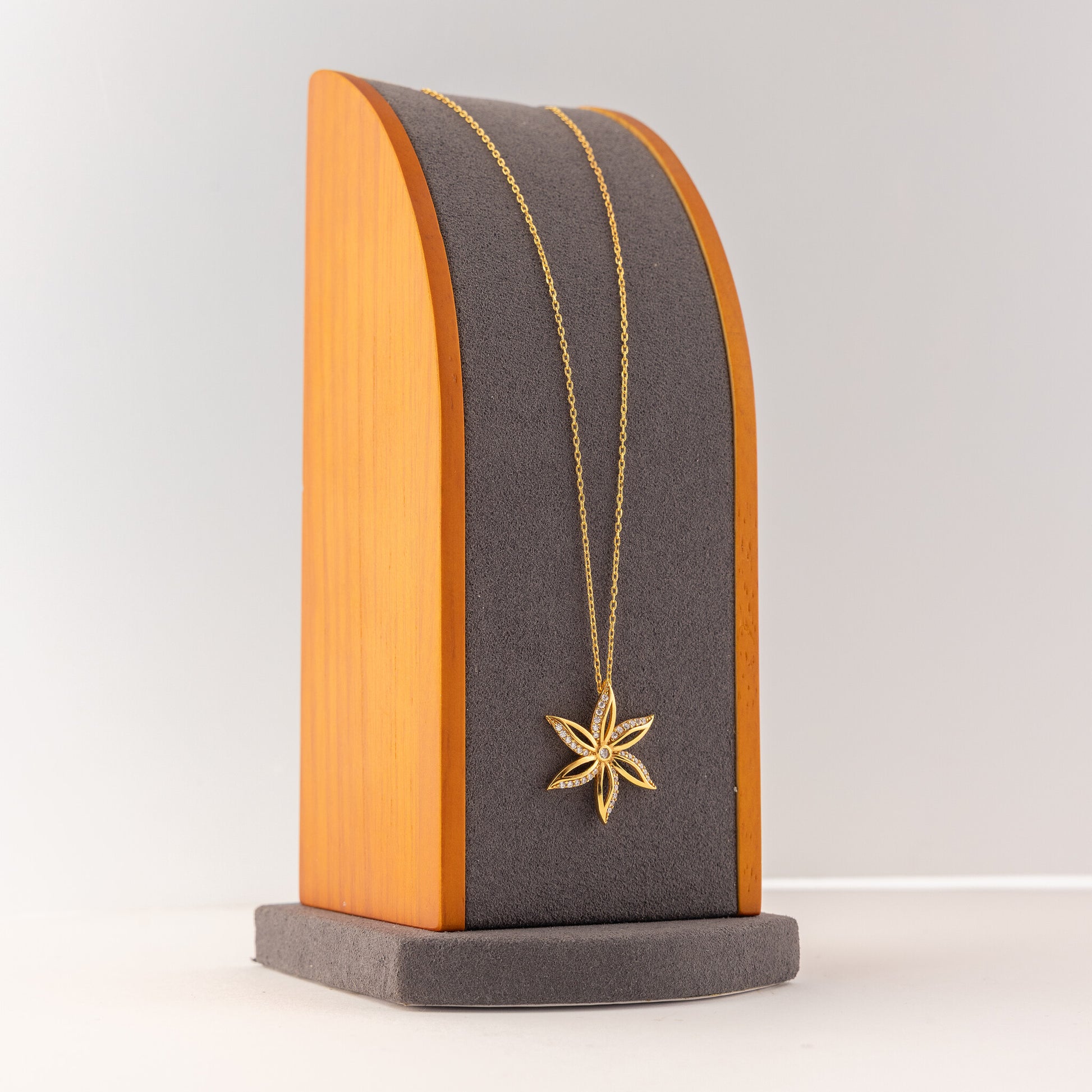 Choker Pendant (D157) - 925 Silver & 24K Gold Plated - Falaq Jewellery Oman