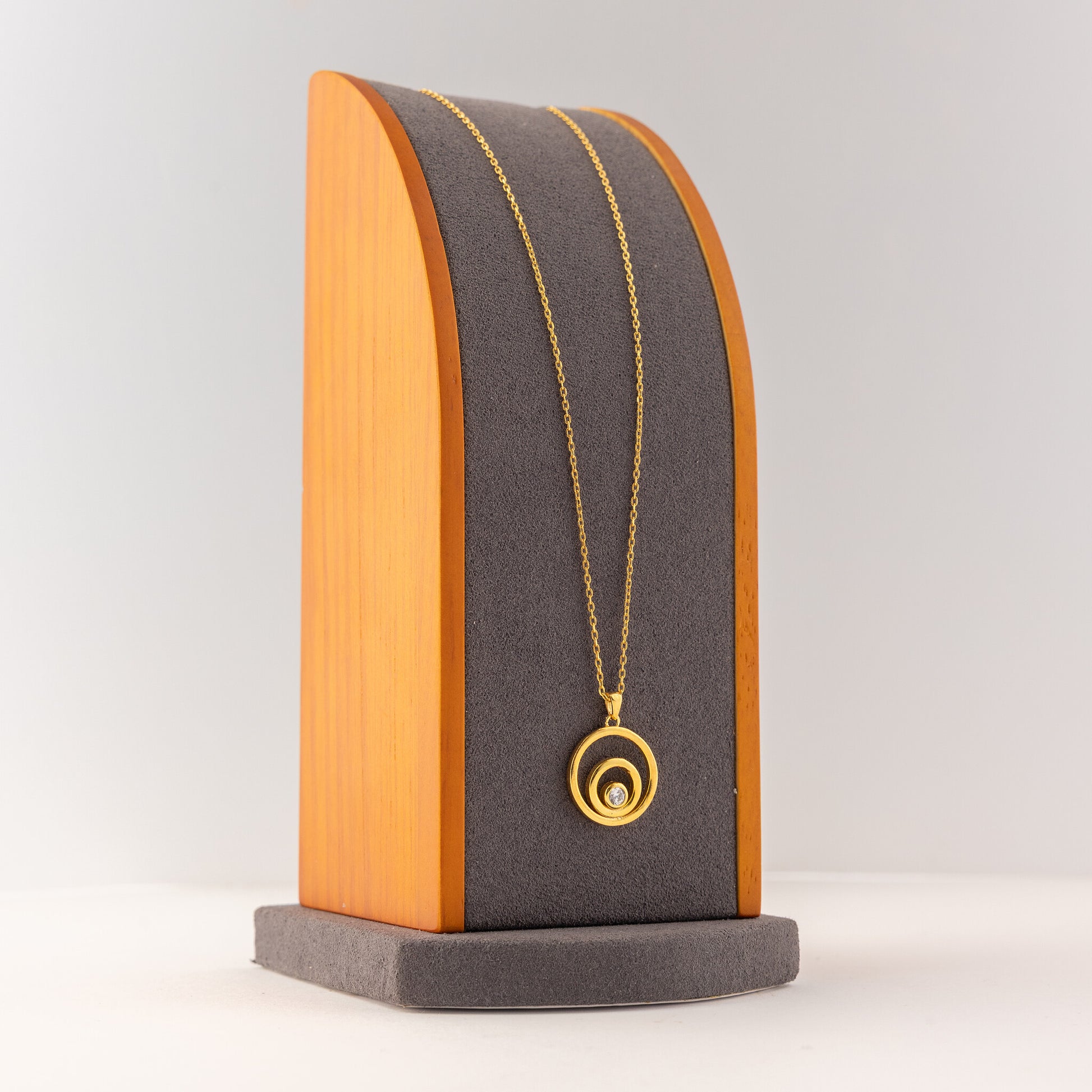 Choker Pendant (D158) - 925 Silver & 24K Gold Plated - Falaq Jewellery Oman