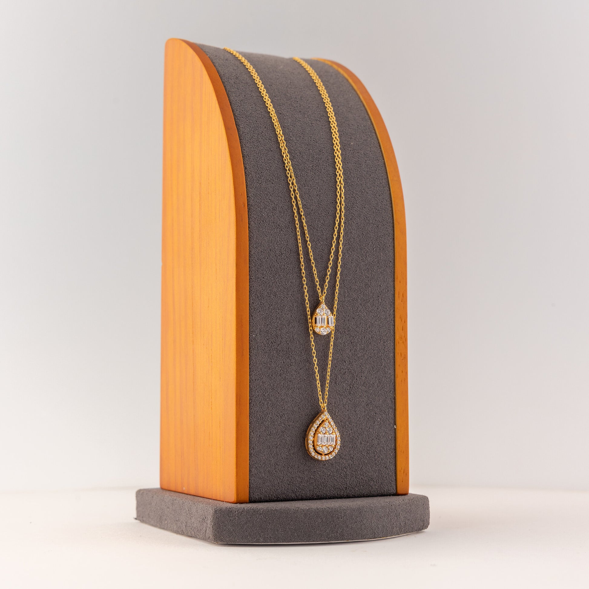 Choker Pendant (D159) - 925 Silver & 24K Gold Plated - Falaq Jewellery Oman