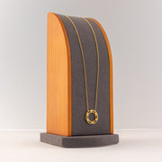 Choker Pendant (D160) - 925 Silver & 24K Gold Plated - Falaq Jewellery Oman