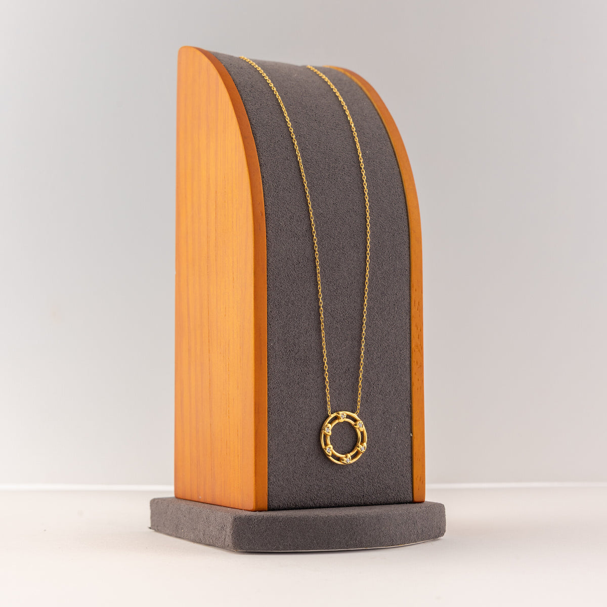 Choker Pendant (D160) - 925 Silver & 24K Gold Plated - Falaq Jewellery Oman