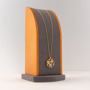 Choker Pendant (D162) - 925 Silver & 24K Gold Plated - Falaq Jewellery Oman