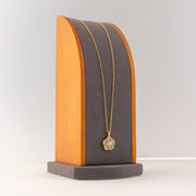 Choker Pendant (D163) - 925 Silver & 24K Gold Plated - Falaq Jewellery Oman