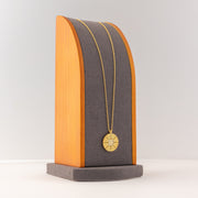Choker Pendant (D164) - 925 Silver & 24K Gold Plated - Falaq Jewellery Oman