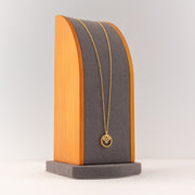 Choker Pendant (D170) - 925 Silver & 24K Gold Plated - Falaq Jewellery Oman