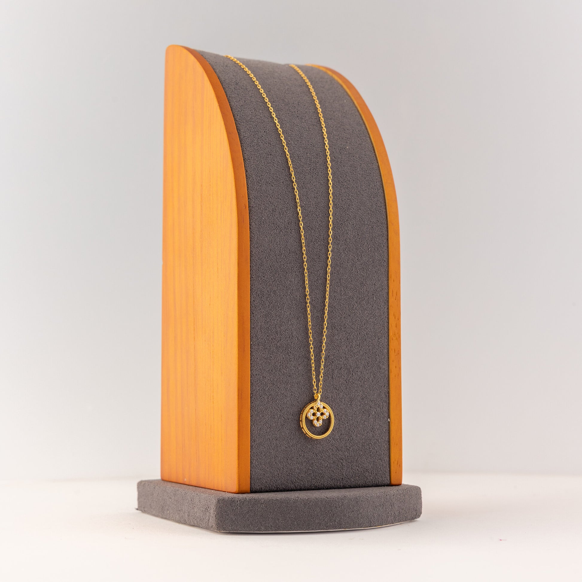 Choker Pendant (D170) - 925 Silver & 24K Gold Plated - Falaq Jewellery Oman