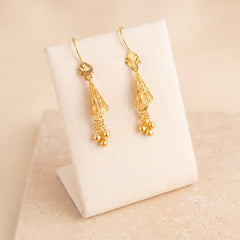 Cone Earrings 1 on travertine
