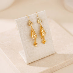 Cone Earrings 2 on travertine