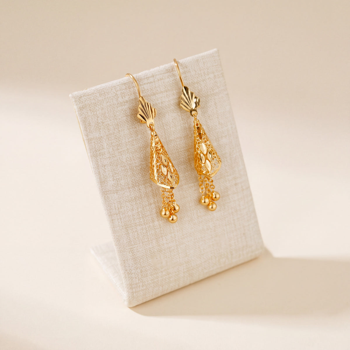 Cone Earrings 2, 925 silver 24K gold plated