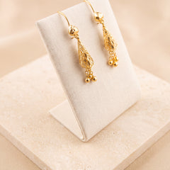 Cone Earrings 4 on travertine