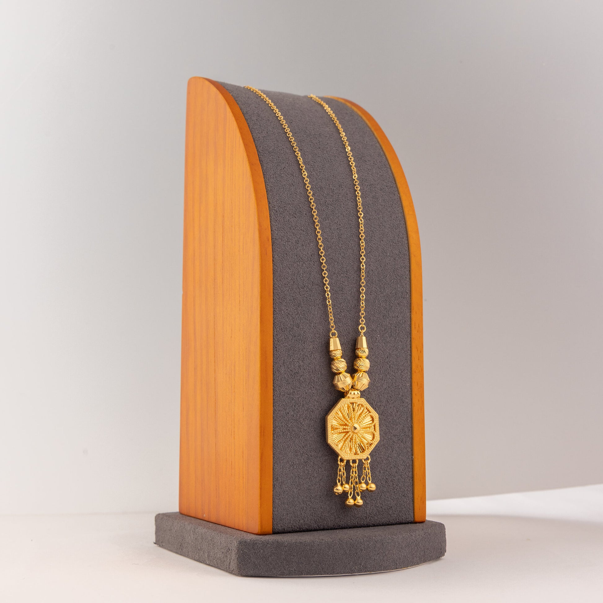 Diamond Cutt Octa Mala (D1) - 925 Silver & 24K Gold Plated - Falaq Jewellery Oman