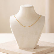 Double Round Link Chain 2 on travertine