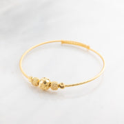Beads Flex Kids Bangle (D117) - 925 Silver & 24K Gold Plated