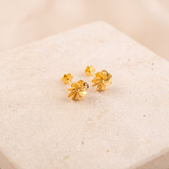 Flower Stud Earrings 9 on travertine