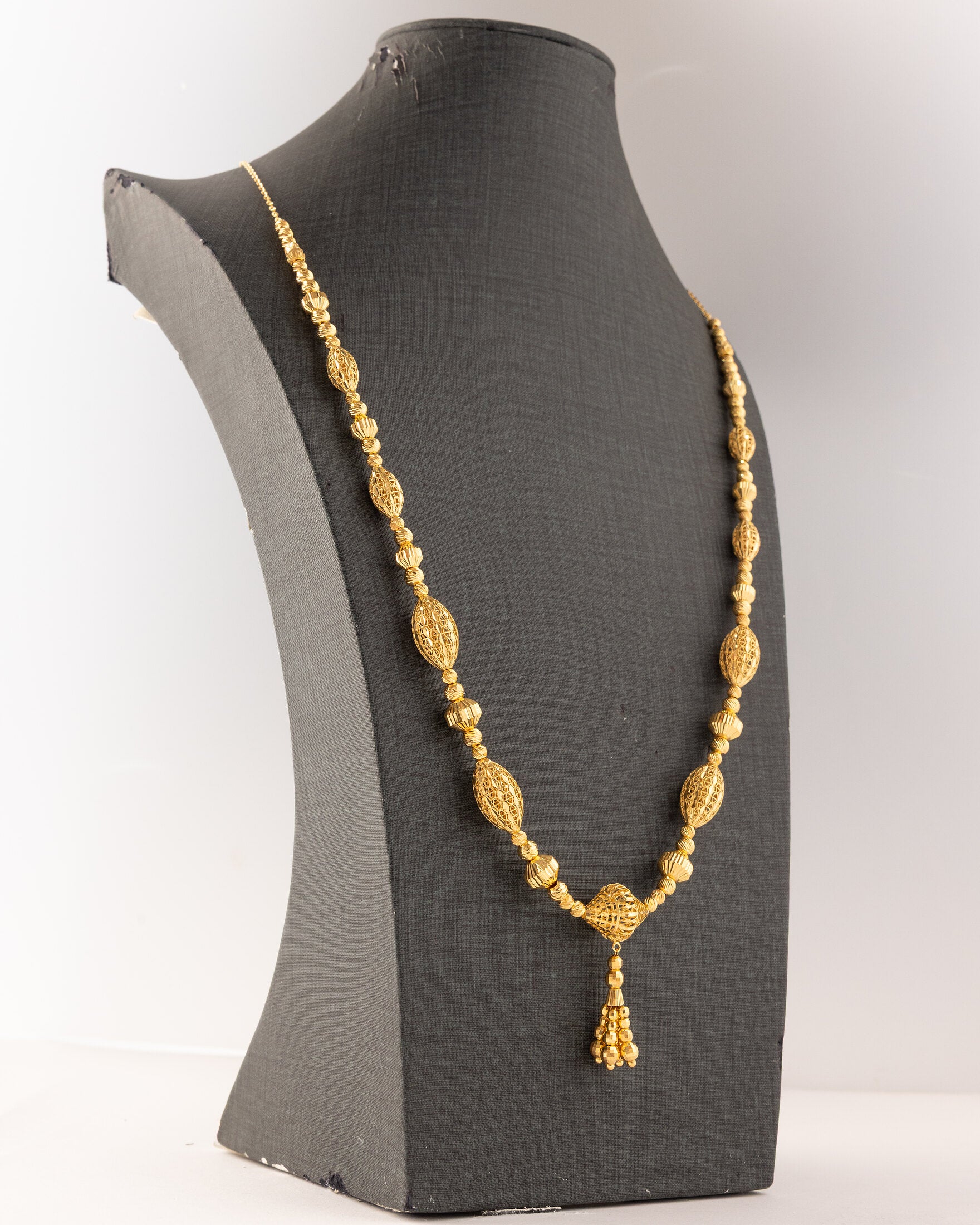 Full Beads Mala (D32) - 925 Silver & 24K Gold Plated - Falaq Jewellery Oman