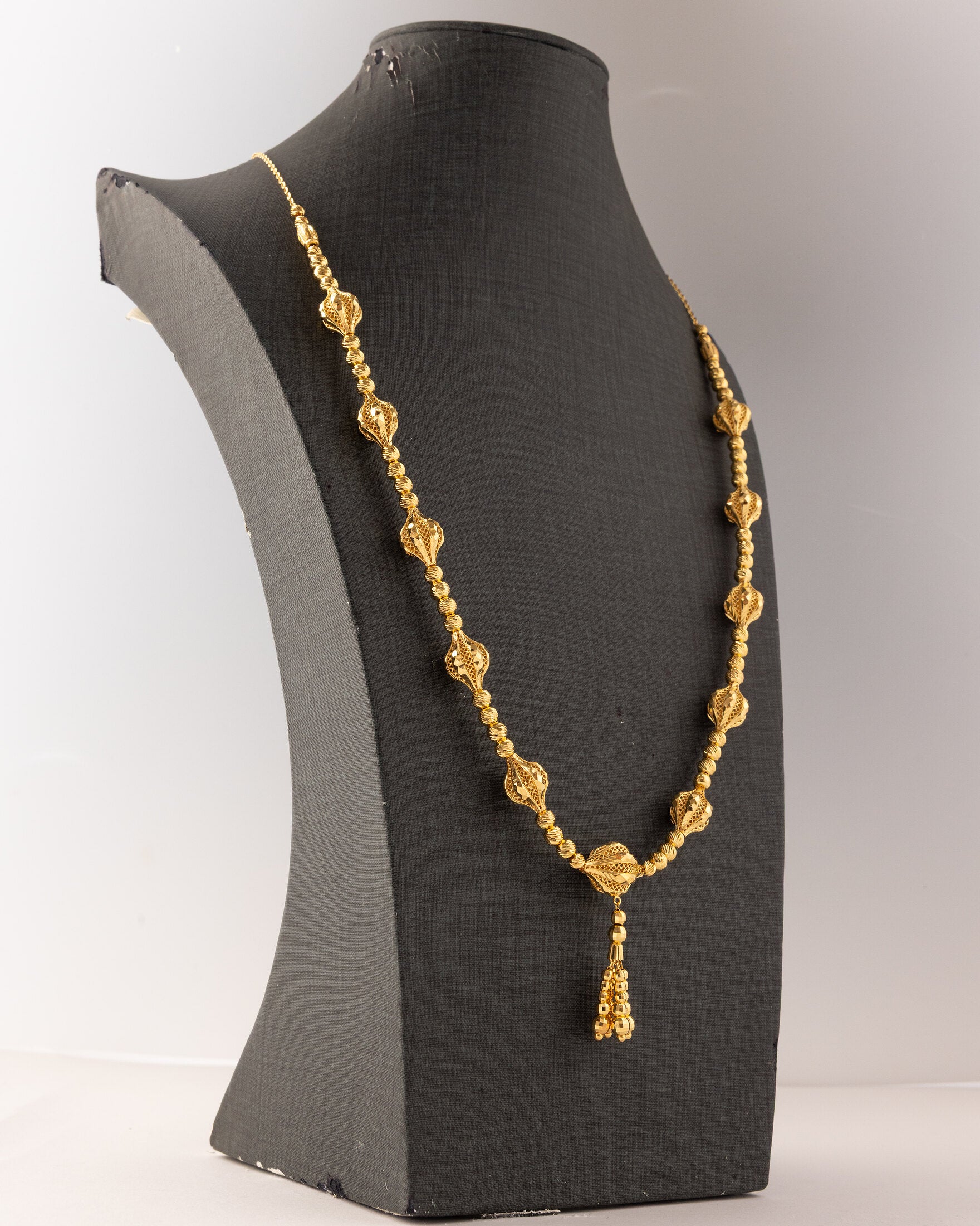 Full Beads Mala (D35) - 925 Silver & 24K Gold Plated - Falaq Jewellery Oman