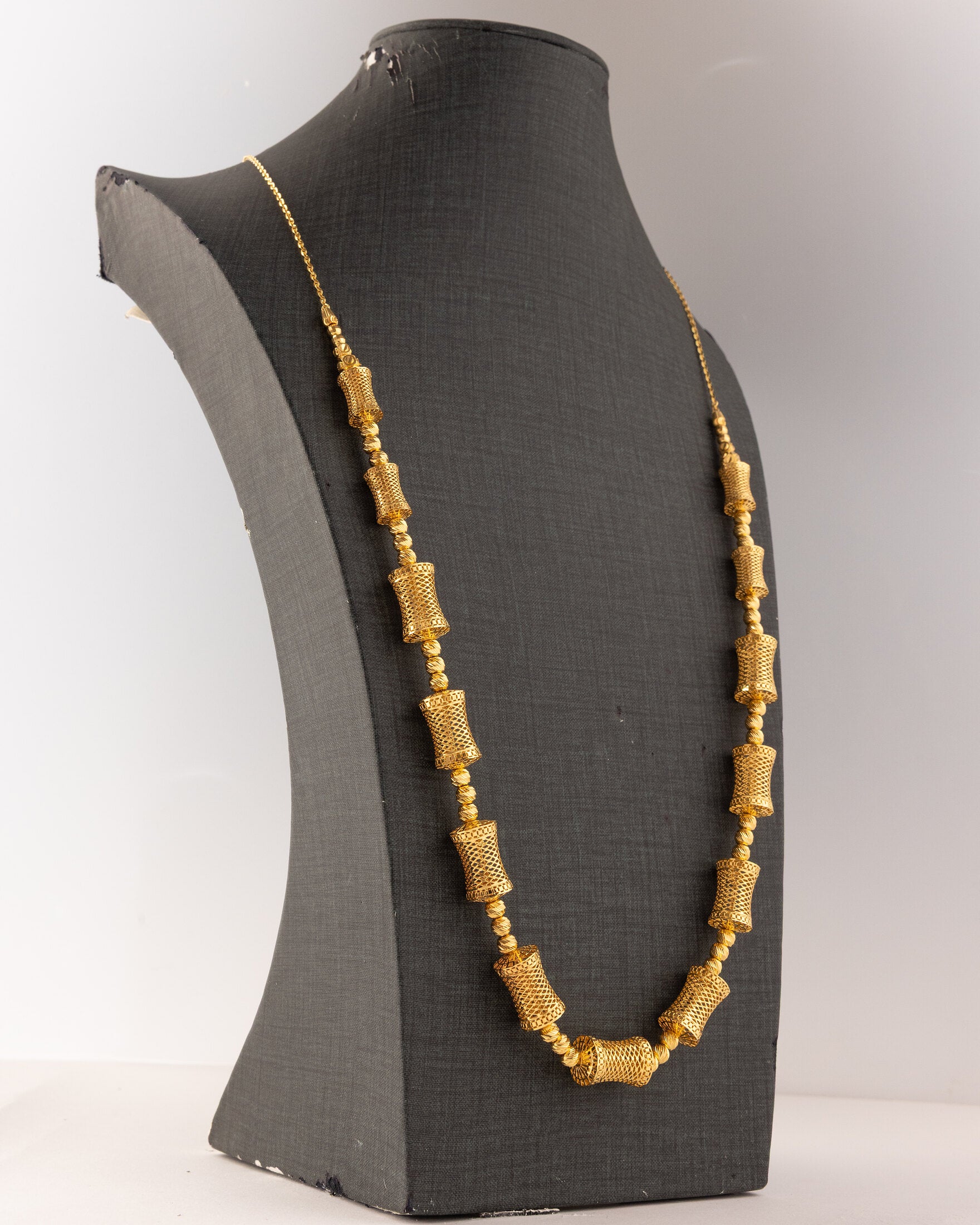 Full Beads Mala (D41) - 925 Silver & 24K Gold Plated - Falaq Jewellery Oman