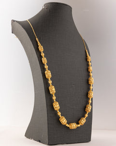 Full Beads Mala (D42) - 925 Silver & 24K Gold Plated - Falaq Jewellery Oman