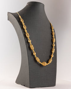 Full Beads Mala (D47) - 925 Silver & 24K Gold Plated - Falaq Jewellery Oman