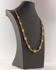 Full Beads Mala (D48) - 925 Silver & 24K Gold Plated - Falaq Jewellery Oman